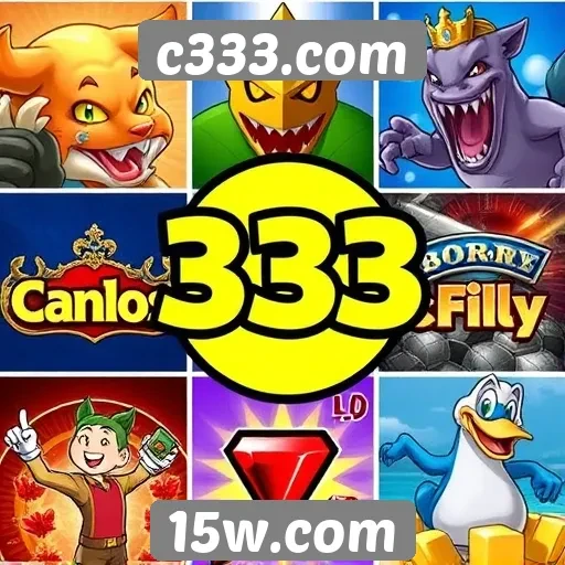 Variedade de jogos disponíveis no c333.com